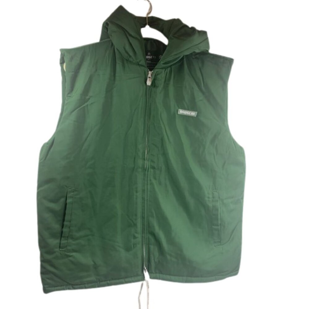 Rawgear Men's Insulated Zip Front Hoodie Vest Green Size M NWT